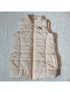 Puma Girl's Puffer Vest Size M 10-12  Pink (2155)